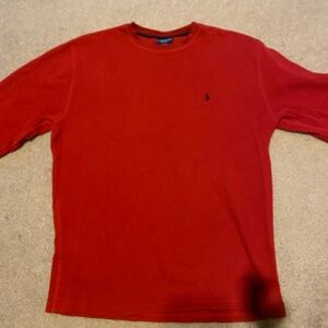 Red Polo Ralph Lauren Long Sleeve Shirt